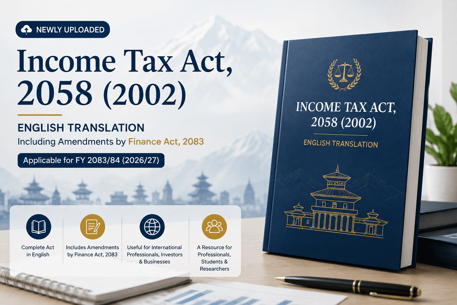 English Translation of Income Tax Act, 2058 (2002) - Updated for FY 2083/84 (2026/27)